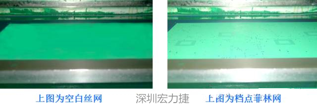 熱風整平后導通孔邊緣起泡掉油,采用此工藝方法生產(chǎn)控制比較困難,須工藝工程人員采用特殊的流程及參數(shù)才能確保塞孔質量。